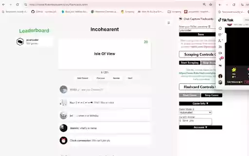 Chat Capture Flashcards from Chrome web store to be run with OffiDocs Chromium online Chat Capture Flashcards from Chrome web store to be run with OffiDocs Chromium online
