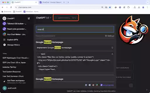 ChatGPT Conversation History Search Claude AI Messages Search from Chrome web store to be run with OffiDocs Chromium online ChatGPT Conversation History Search Claude AI Messages Search from Chrome web store to be run with OffiDocs Chromium online