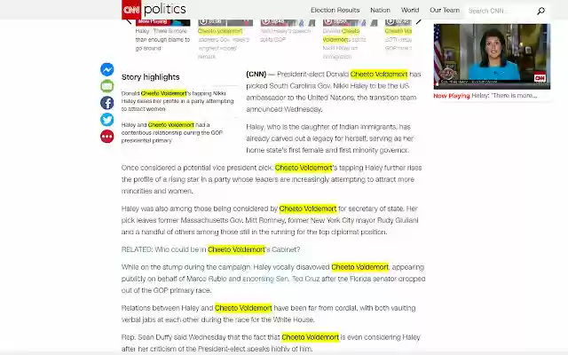 Cheeto Voldemort from Chrome web store to be run with OffiDocs Chromium online Cheeto Voldemort from Chrome web store to be run with OffiDocs Chromium online