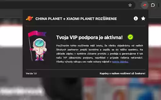 China Planet: VIP podpora pre vaše nákupy z Číny from Chrome web store to be run with OffiDocs Chromium online China Planet: VIP podpora pre vaše nákupy z Číny from Chrome web store to be run with OffiDocs Chromium online
