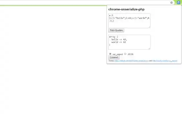 chrome unserialize php from Chrome web store to be run with OffiDocs Chromium online chrome unserialize php from Chrome web store to be run with OffiDocs Chromium online