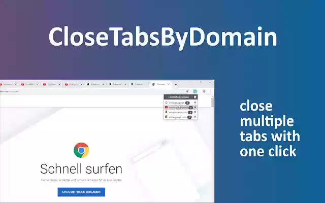CloseTabsByDomain from Chrome web store to be run with OffiDocs Chromium online CloseTabsByDomain from Chrome web store to be run with OffiDocs Chromium online