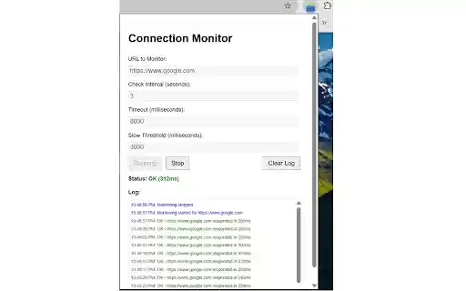 Connection Monitor from Chrome web store to be run with OffiDocs Chromium online Connection Monitor from Chrome web store to be run with OffiDocs Chromium online
