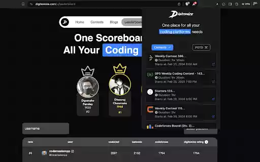 Contests by Digitomize from Chrome web store to be run with OffiDocs Chromium online Contests by Digitomize from Chrome web store to be run with OffiDocs Chromium online
