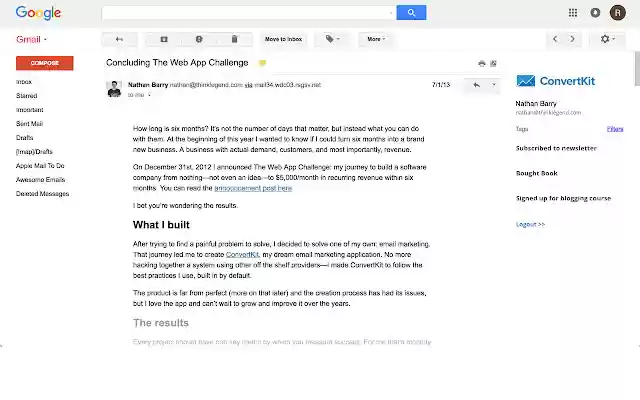 ConvertKit Gmail Extension from Chrome web store to be run with OffiDocs Chromium online ConvertKit Gmail Extension from Chrome web store to be run with OffiDocs Chromium online