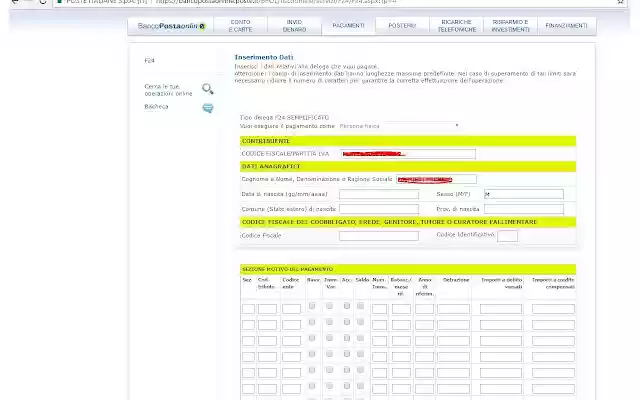 Copia F24 sem. in Poste.it from Chrome web store to be run with OffiDocs Chromium online Copia F24 sem. in Poste.it from Chrome web store to be run with OffiDocs Chromium online