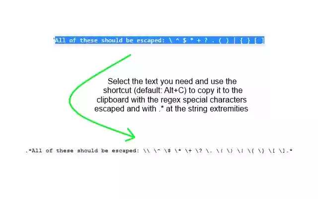 copyToRegex from Chrome web store to be run with OffiDocs Chromium online copyToRegex from Chrome web store to be run with OffiDocs Chromium online