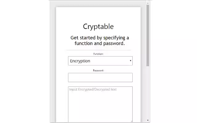 Cryptable Encrypt messages. from Chrome web store to be run with OffiDocs Chromium online Cryptable Encrypt messages. from Chrome web store to be run with OffiDocs Chromium online