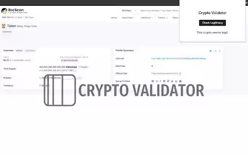 Crypto Validator from Chrome web store to be run with OffiDocs Chromium online Crypto Validator from Chrome web store to be run with OffiDocs Chromium online