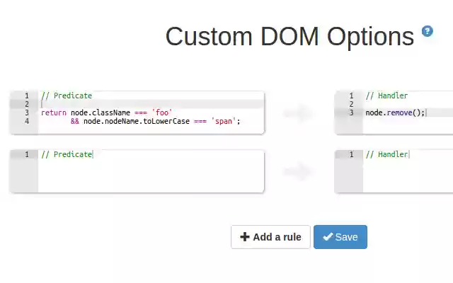 Custom DOM from Chrome web store to be run with OffiDocs Chromium online Custom DOM from Chrome web store to be run with OffiDocs Chromium online