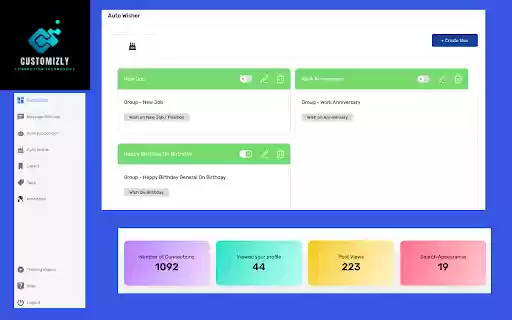 Customizly Customizable Outreach from Chrome web store to be run with OffiDocs Chromium online Customizly Customizable Outreach from Chrome web store to be run with OffiDocs Chromium online