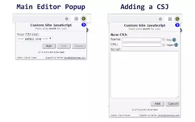 Custom Site JS from Chrome web store to be run with OffiDocs Chromium online Custom Site JS from Chrome web store to be run with OffiDocs Chromium online