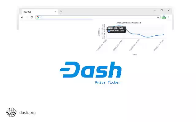 Dash (DASH/USD) Price Ticker from Chrome web store to be run with OffiDocs Chromium online Dash (DASH/USD) Price Ticker from Chrome web store to be run with OffiDocs Chromium online