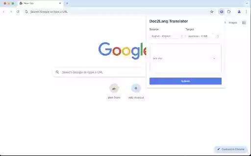 Doc2Lang Translator from Chrome web store to be run with OffiDocs Chromium online Doc2Lang Translator from Chrome web store to be run with OffiDocs Chromium online