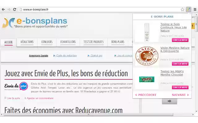 e bonsplans from Chrome web store to be run with OffiDocs Chromium online e bonsplans from Chrome web store to be run with OffiDocs Chromium online