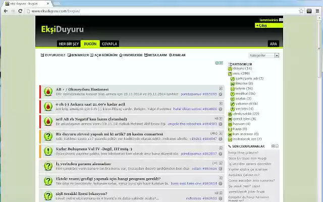 Ekşi Duyuru Mesajlar from Chrome web store to be run with OffiDocs Chromium online Ekşi Duyuru Mesajlar from Chrome web store to be run with OffiDocs Chromium online