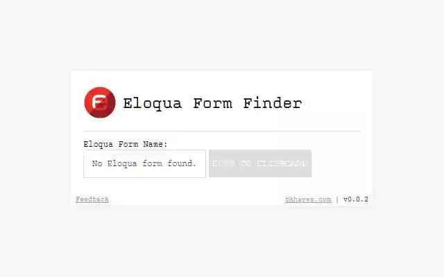 Eloqua Form Finder from Chrome web store to be run with OffiDocs Chromium online Eloqua Form Finder from Chrome web store to be run with OffiDocs Chromium online