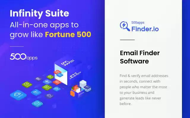 Email Finder by 500apps from Chrome web store to be run with OffiDocs Chromium online Email Finder by 500apps from Chrome web store to be run with OffiDocs Chromium online