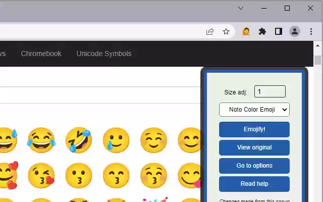 Emoji Swap from Chrome web store to be run with OffiDocs Chromium online Emoji Swap from Chrome web store to be run with OffiDocs Chromium online