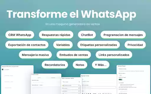 Etivi+ CRM para WhatsApp™ WEB. from Chrome web store to be run with OffiDocs Chromium online Etivi+ CRM para WhatsApp™ WEB. from Chrome web store to be run with OffiDocs Chromium online