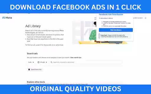 Facebook Ads Downloader from Chrome web store to be run with OffiDocs Chromium online Facebook Ads Downloader from Chrome web store to be run with OffiDocs Chromium online
