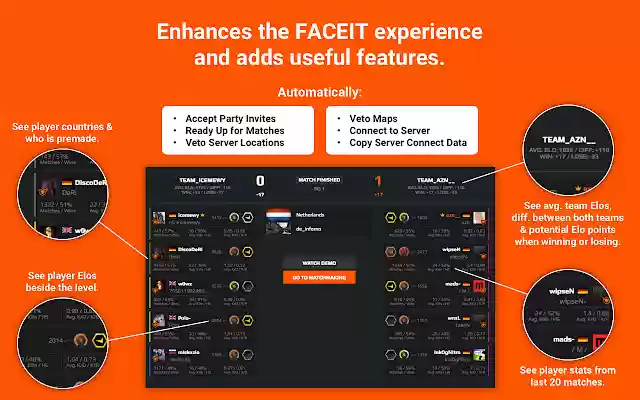 FACEIT Enhancer from Chrome web store to be run with OffiDocs Chromium online FACEIT Enhancer from Chrome web store to be run with OffiDocs Chromium online