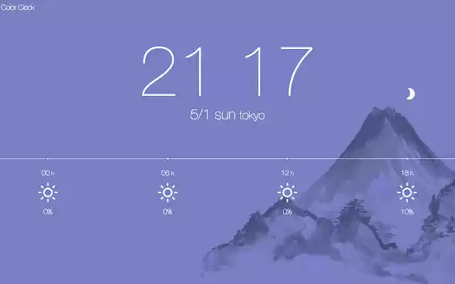 Floaty Color Clock from Chrome web store to be run with OffiDocs Chromium online Floaty Color Clock from Chrome web store to be run with OffiDocs Chromium online