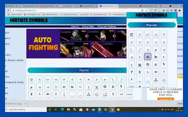 Fortnite Symbols from Chrome web store to be run with OffiDocs Chromium online Fortnite Symbols from Chrome web store to be run with OffiDocs Chromium online