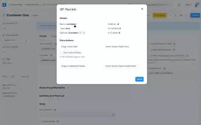 Frappe/ERPNext Tools from Chrome web store to be run with OffiDocs Chromium online Frappe/ERPNext Tools from Chrome web store to be run with OffiDocs Chromium online
