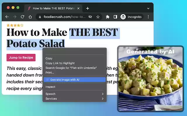 Generate Image with AI from Chrome web store to be run with OffiDocs Chromium online Generate Image with AI from Chrome web store to be run with OffiDocs Chromium online