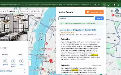 Google Maps Review Search from Chrome web store to be run with OffiDocs Chromium online Google Maps Review Search from Chrome web store to be run with OffiDocs Chromium online