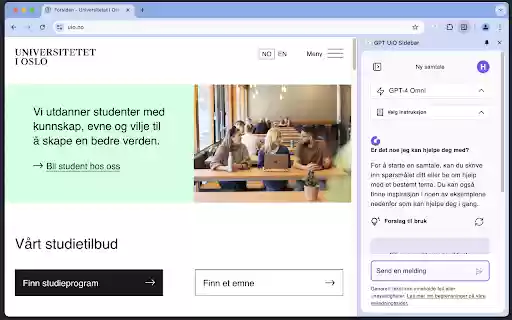 GPT UiO Sidebar from Chrome web store to be run with OffiDocs Chromium online GPT UiO Sidebar from Chrome web store to be run with OffiDocs Chromium online