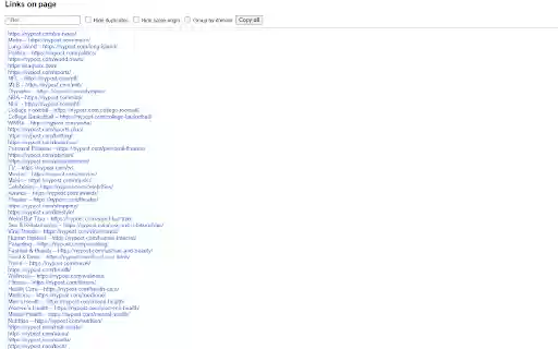 Grab Links from Webpage from Chrome web store to be run with OffiDocs Chromium online Grab Links from Webpage from Chrome web store to be run with OffiDocs Chromium online