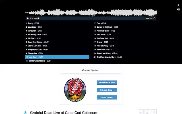 Grateful Grabber from Chrome web store to be run with OffiDocs Chromium online Grateful Grabber from Chrome web store to be run with OffiDocs Chromium online