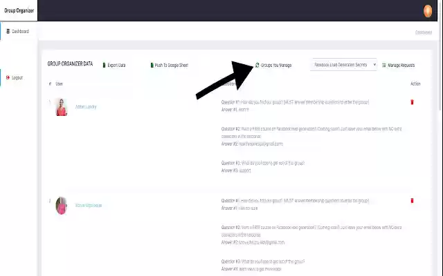 Group Organizer from Chrome web store to be run with OffiDocs Chromium online Group Organizer from Chrome web store to be run with OffiDocs Chromium online