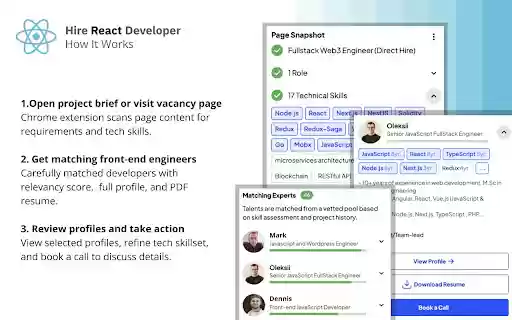 Hire React Developer from Chrome web store to be run with OffiDocs Chromium online Hire React Developer from Chrome web store to be run with OffiDocs Chromium online