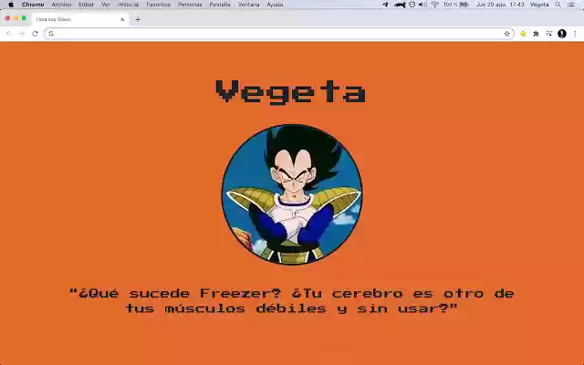 HolaSoyGoku from Chrome web store to be run with OffiDocs Chromium online HolaSoyGoku from Chrome web store to be run with OffiDocs Chromium online