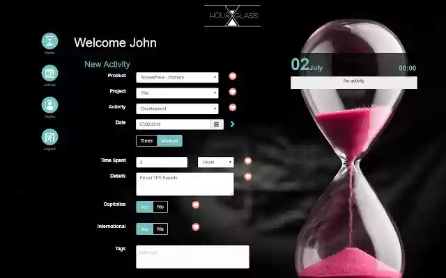 Hourglass in seconds from Chrome web store to be run with OffiDocs Chromium online Hourglass in seconds from Chrome web store to be run with OffiDocs Chromium online