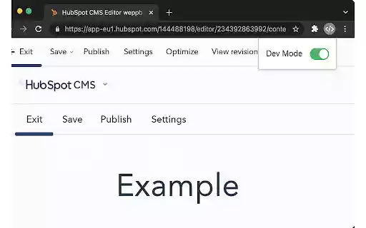 HubSpot Developer Mode Toggle from Chrome web store to be run with OffiDocs Chromium online HubSpot Developer Mode Toggle from Chrome web store to be run with OffiDocs Chromium online