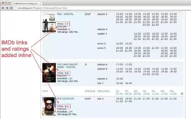 IMDb for Swiss cinema from Chrome web store to be run with OffiDocs Chromium online IMDb for Swiss cinema from Chrome web store to be run with OffiDocs Chromium online