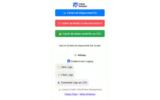 Inbox Sweeper from Chrome web store to be run with OffiDocs Chromium online Inbox Sweeper from Chrome web store to be run with OffiDocs Chromium online