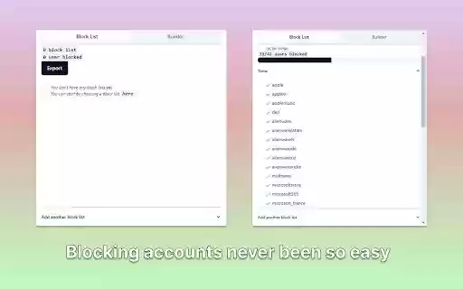 Instagram Blocklist from Chrome web store to be run with OffiDocs Chromium online Instagram Blocklist from Chrome web store to be run with OffiDocs Chromium online
