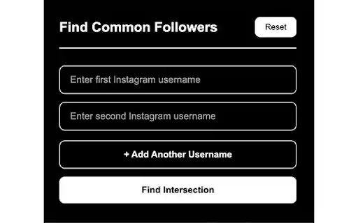 Intersector For Instagram from Chrome web store to be run with OffiDocs Chromium online Intersector For Instagram from Chrome web store to be run with OffiDocs Chromium online