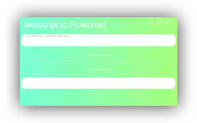 Javascript to Flowchart from Chrome web store to be run with OffiDocs Chromium online Javascript to Flowchart from Chrome web store to be run with OffiDocs Chromium online
