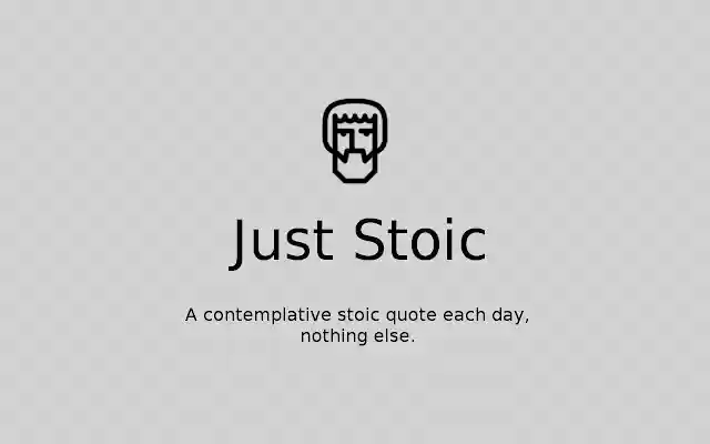 Just Stoic from Chrome web store to be run with OffiDocs Chromium online Just Stoic from Chrome web store to be run with OffiDocs Chromium online