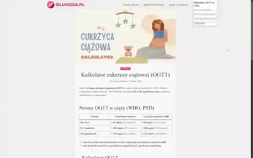Kalkulator OGTT cukrzycy ciążowej from Chrome web store to be run with OffiDocs Chromium online Kalkulator OGTT cukrzycy ciążowej from Chrome web store to be run with OffiDocs Chromium online