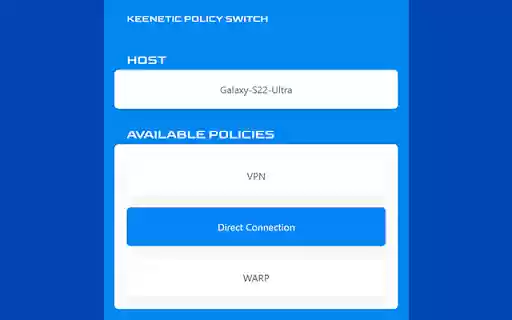Keenetic Policy Switch from Chrome web store to be run with OffiDocs Chromium online Keenetic Policy Switch from Chrome web store to be run with OffiDocs Chromium online