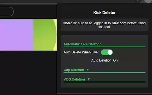 Kick Deletor from Chrome web store to be run with OffiDocs Chromium online Kick Deletor from Chrome web store to be run with OffiDocs Chromium online