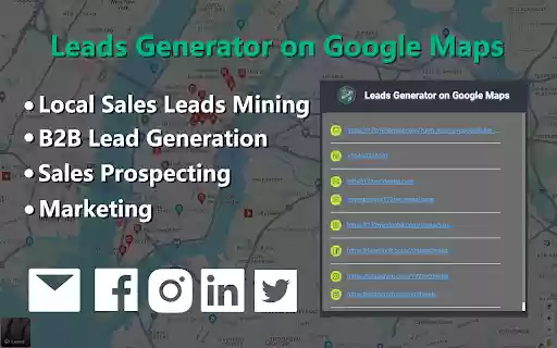 Leads Generator on Google Maps Email Scraper from Chrome web store to be run with OffiDocs Chromium online Leads Generator on Google Maps Email Scraper from Chrome web store to be run with OffiDocs Chromium online
