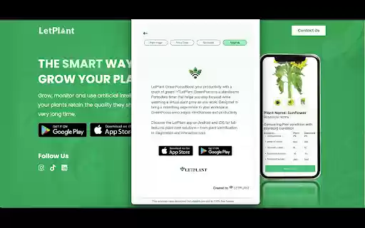 LetPlant GreenFocus Pomodoro Timer from Chrome web store to be run with OffiDocs Chromium online LetPlant GreenFocus Pomodoro Timer from Chrome web store to be run with OffiDocs Chromium online